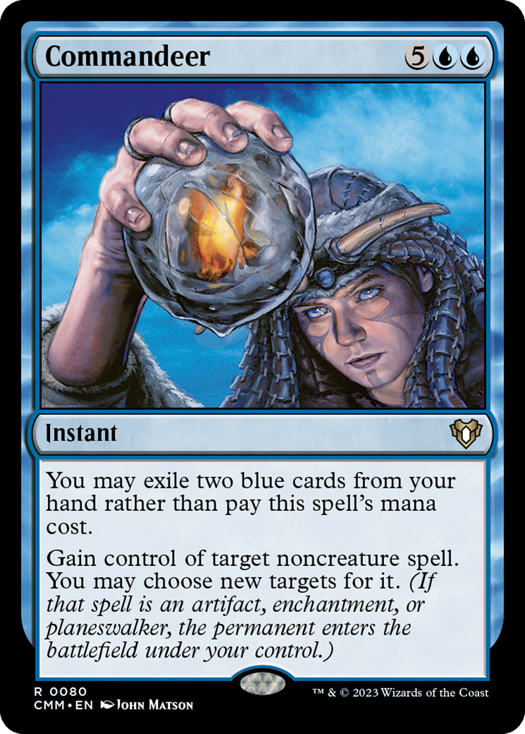 Commandeer (CMM-080) [Commander Masters] MTG Single Wizards of the Coast
