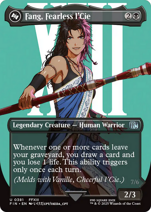 Fang, Fearless l'Cie (FIN-381) [FINAL FANTASY] (Borderless) MTG Single Wizards of the Coast
