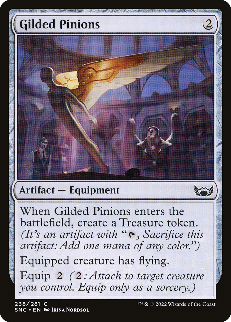 Gilded Pinions (SNC-238) [Streets of New Capenna] Foil MTG Single Wizards of the Coast