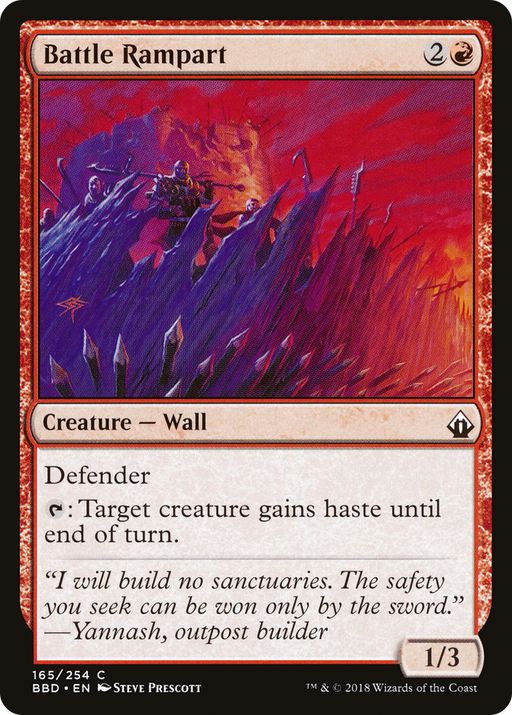 Battle Rampart (BBD-165) [Battlebond] MTG Single Wizards of the Coast
