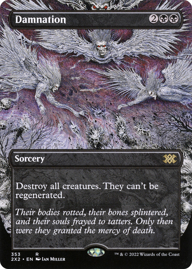 Damnation (2X2-353) [Double Masters 2022] (Borderless) MTG Single Wizards of the Coast