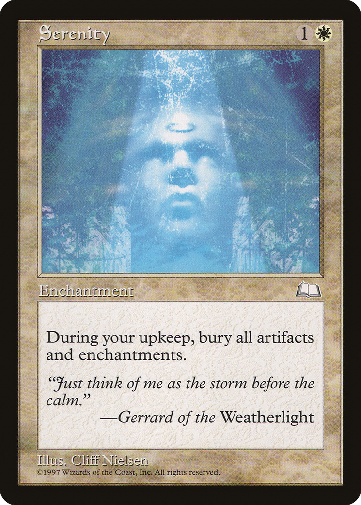 Serenity (WTH-024) [Weatherlight] MTG Single Wizards of the Coast