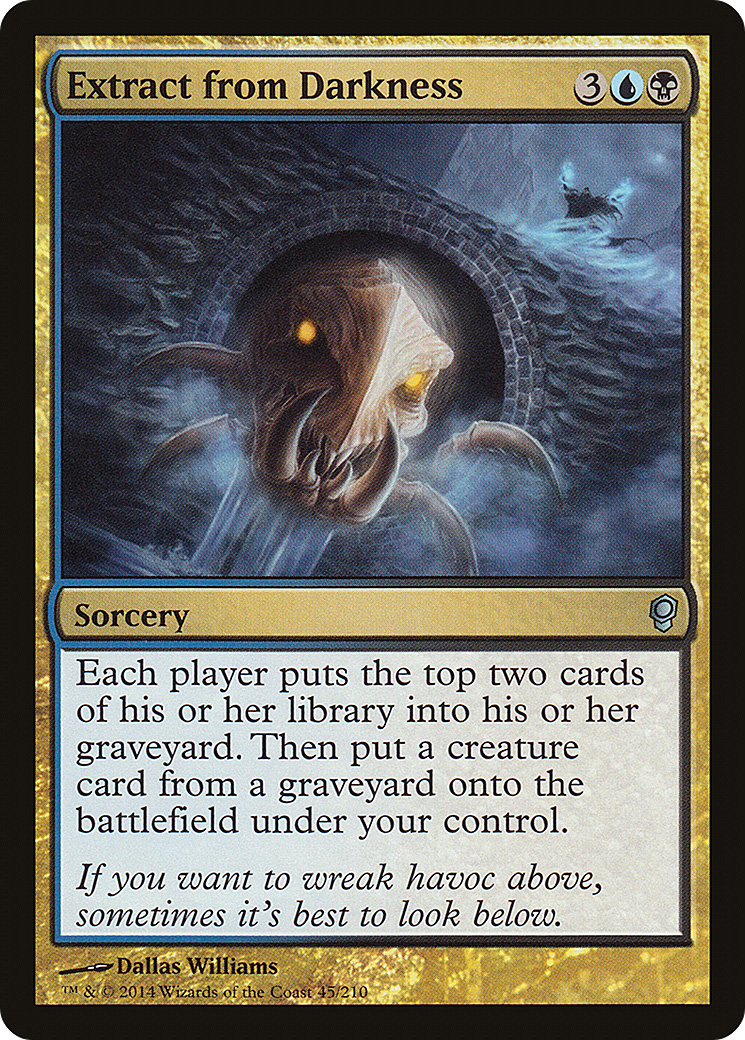 Extract from Darkness (CNS-045) [Conspiracy] Foil MTG Single Wizards of the Coast