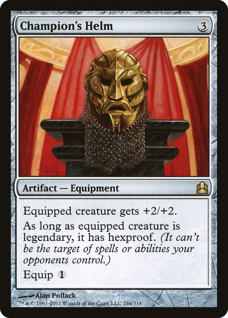 Champion's Helm (CMD-244) [Commander 2011] MTG Single Wizards of the Coast