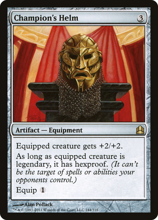 Champion's Helm (CMD-244) [Commander 2011] MTG Single Wizards of the Coast