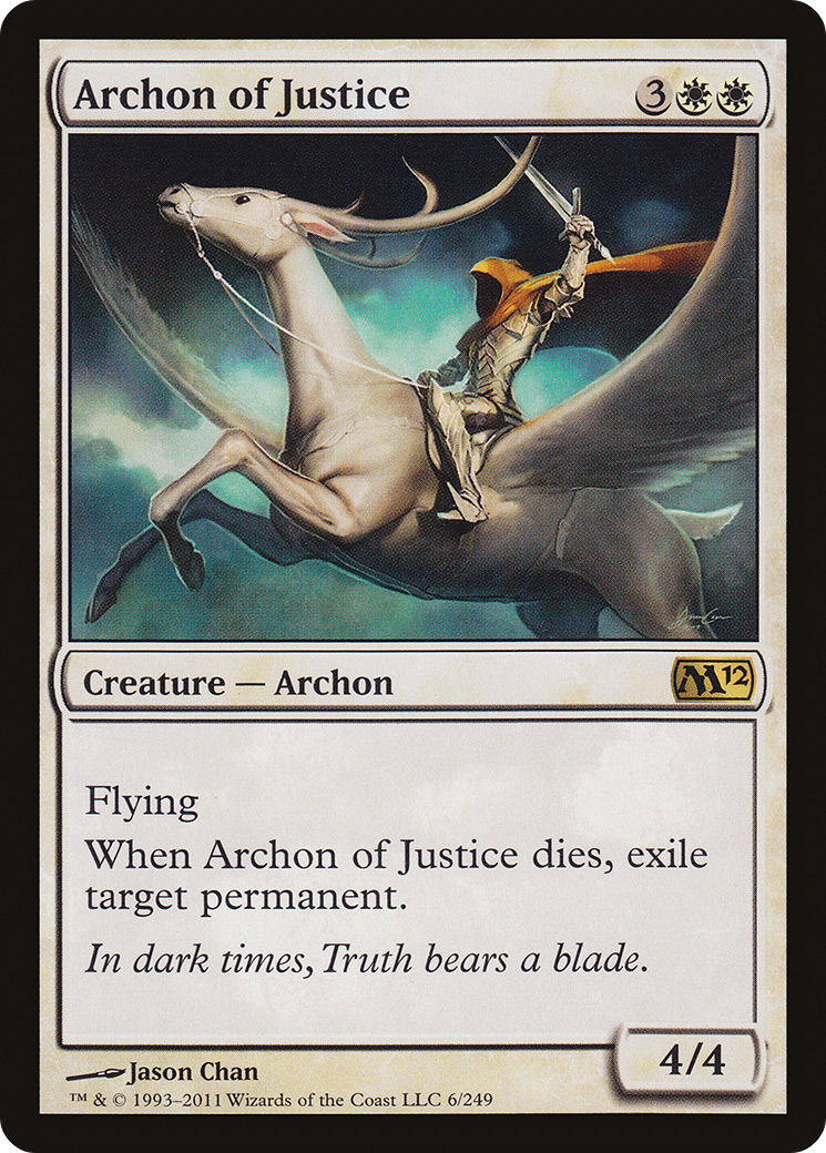 Archon of Justice (M12-006) [Magic 2012] Foil MTG Single Wizards of the Coast