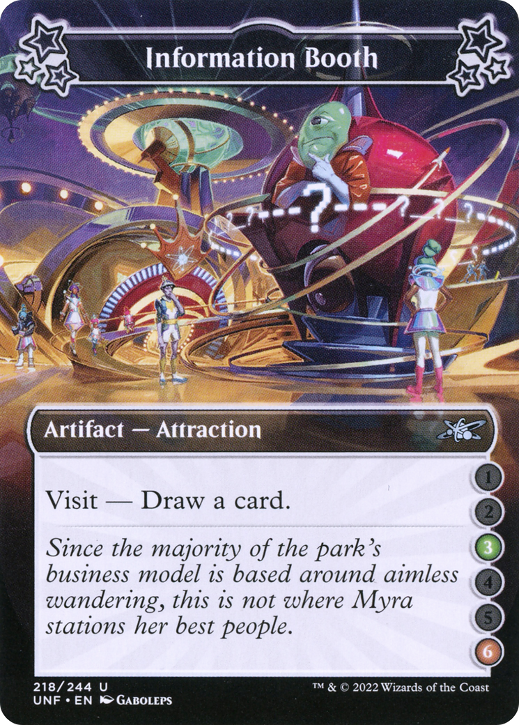 Information Booth (3-6) (UNF-218) [Unfinity] Foil MTG Single Wizards of the Coast