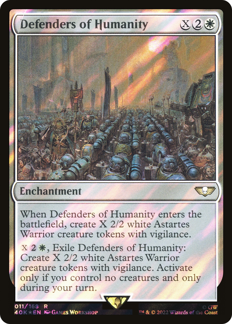 Defenders of Humanity (40K-11★) [Warhammer 40,000 Commander] Foil MTG Single Wizards of the Coast