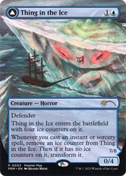 Thing in the Ice (PTP-003) [Misc] Regional Championship Qualifiers 2023 (Borderless) Foil MTG Single Wizards of the Coast