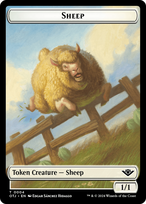 Sheep (TOTJ-004) [Tokens] Outlaws of Thunder Junction Tokens MTG Single Wizards of the Coast