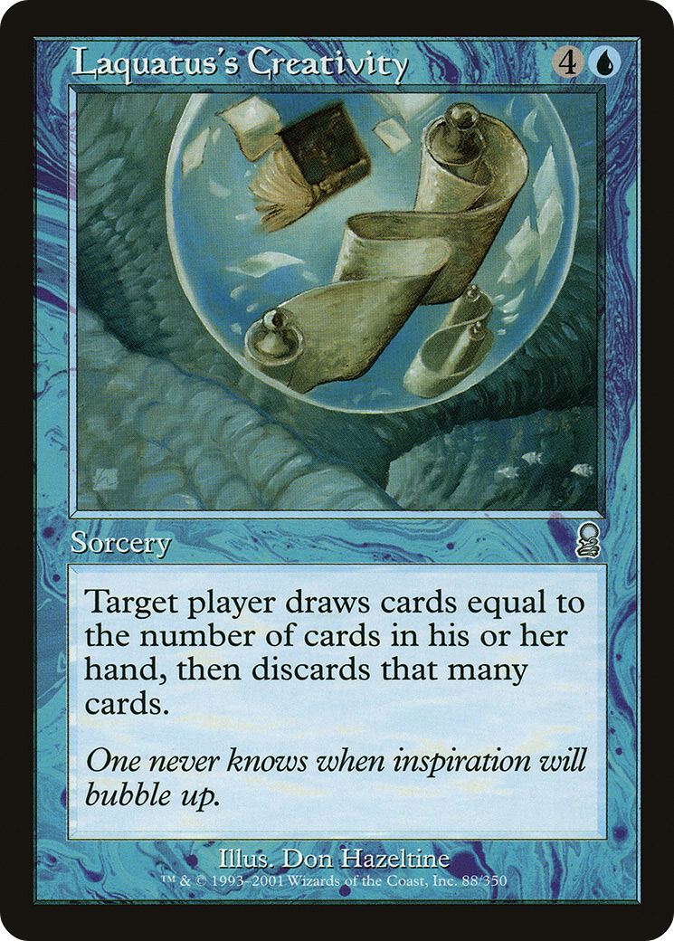 Laquatus's Creativity (ODY-088) [Odyssey] Foil MTG Single Wizards of the Coast