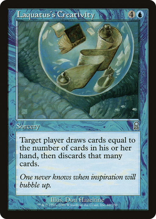 Laquatus's Creativity (ODY-088) [Odyssey] Foil MTG Single Wizards of the Coast