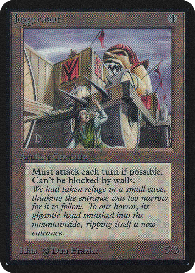 Juggernaut (LEA-) [Oldschool] Limited Edition Alpha MTG Single Wizards of the Coast