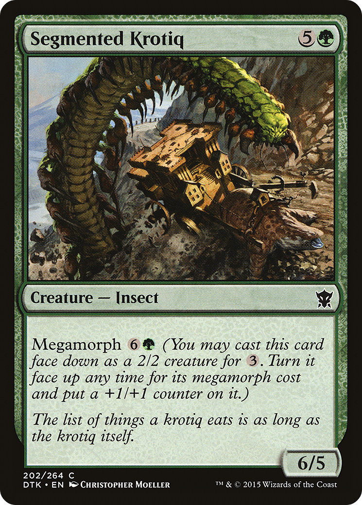 Segmented Krotiq (DTK-202) [Dragons of Tarkir] Foil MTG Single Wizards of the Coast