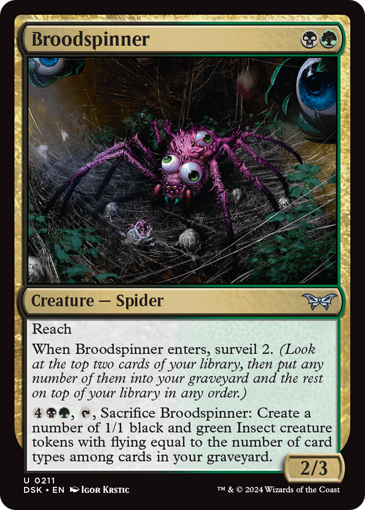 Broodspinner (DSK-211) [Duskmourn: House of Horror] MTG Single Wizards of the Coast
