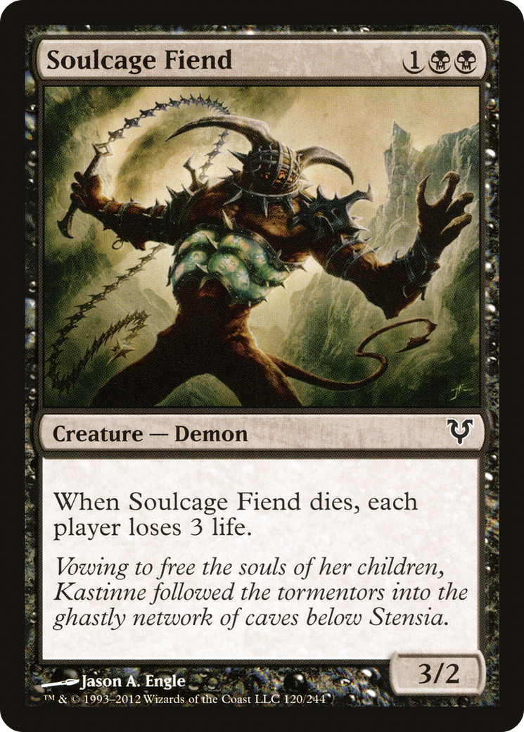 Soulcage Fiend (AVR-120) [Avacyn Restored] MTG Single Wizards of the Coast
