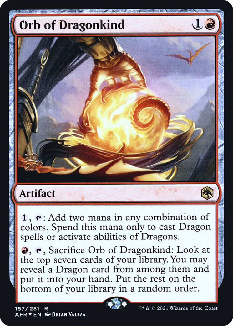 Orb of Dragonkind (PRE-157) [Adventures in the Forgotten Realms Promos] Foil MTG Single Wizards of the Coast