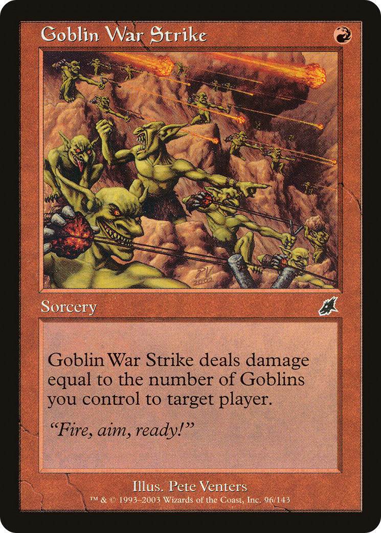 Goblin War Strike (SCG-096) [Scourge] MTG Single Wizards of the Coast