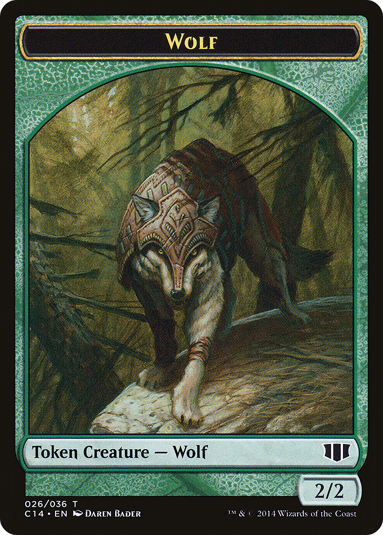 Wolf (TC14-026) [Tokens] Commander 2014 Tokens MTG Single Wizards of the Coast