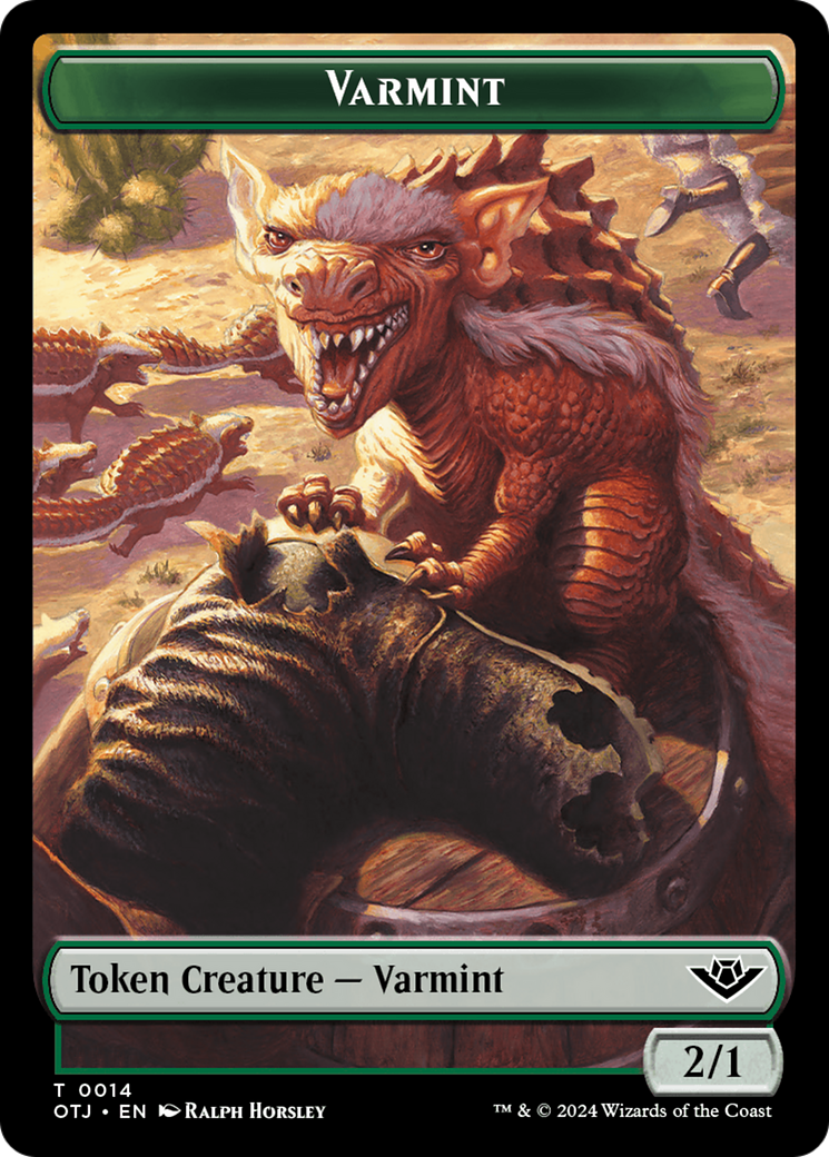 Varmint (TOTJ-014) [Tokens] Outlaws of Thunder Junction Tokens MTG Single Wizards of the Coast