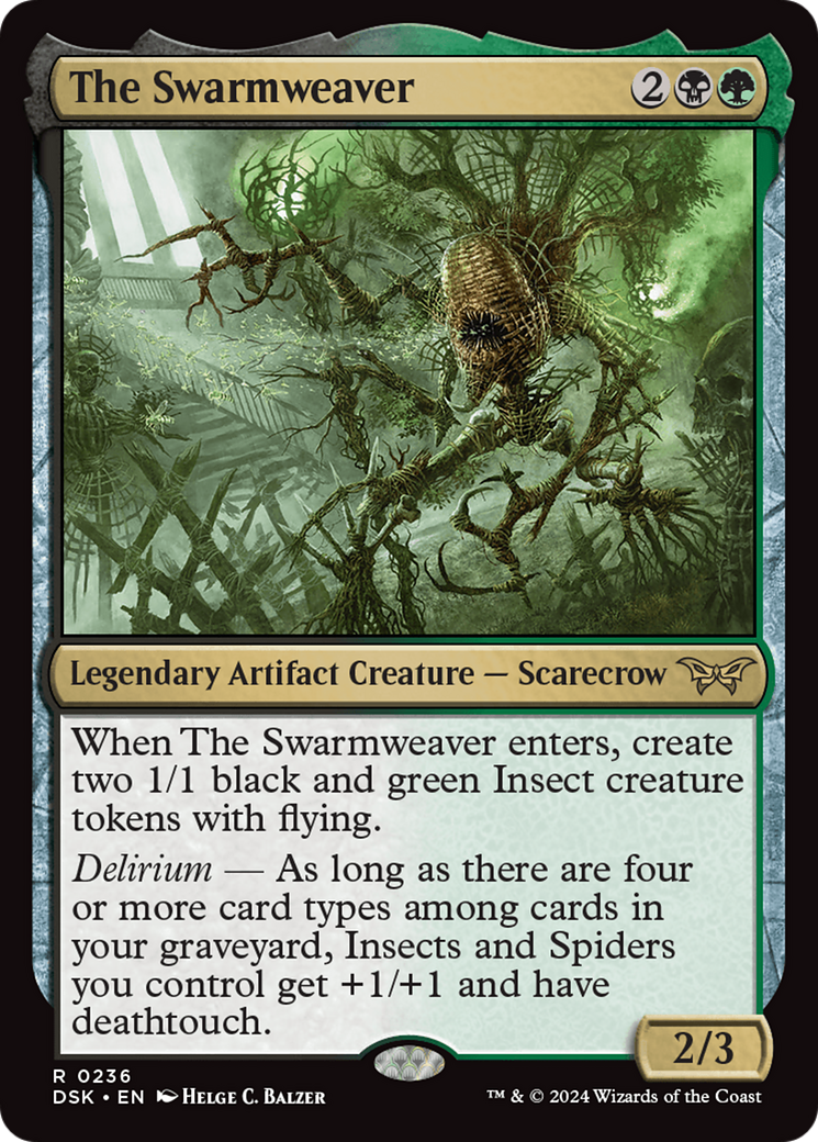The Swarmweaver (0236) (DSK-236) [Duskmourn: House of Horror] Foil MTG Single Wizards of the Coast
