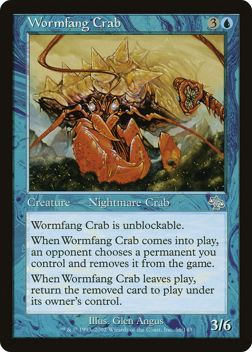 Wormfang Crab (JUD-056) [Judgment] MTG Single Wizards of the Coast