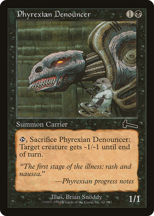 Phyrexian Denouncer (ULG-061) [Urza's Legacy] Foil MTG Single Wizards of the Coast