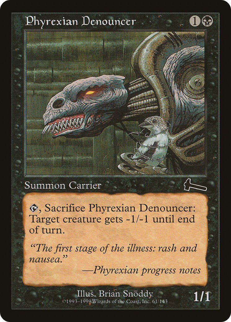 Phyrexian Denouncer (ULG-061) [Urza's Legacy] MTG Single Wizards of the Coast