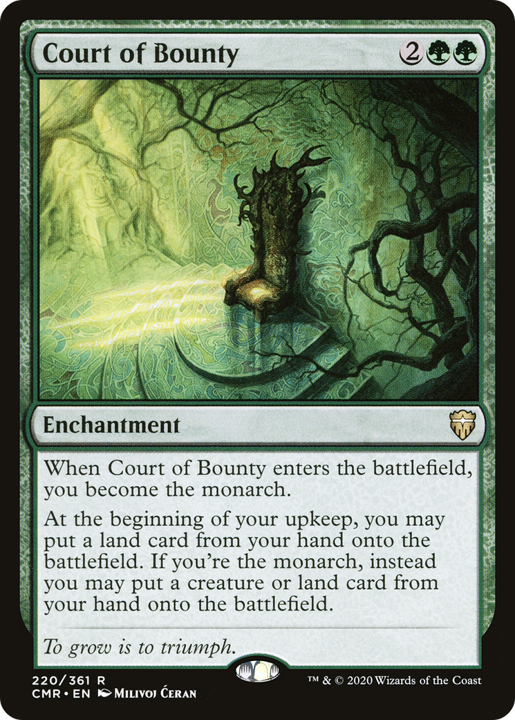 Court of Bounty (CMR-220) [Commander Legends] MTG Single Wizards of the Coast