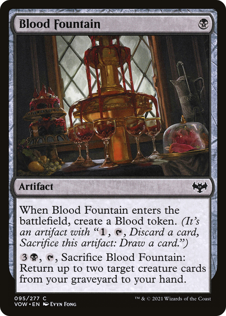 Blood Fountain (VOW-095) [Innistrad: Crimson Vow] Foil MTG Single Wizards of the Coast