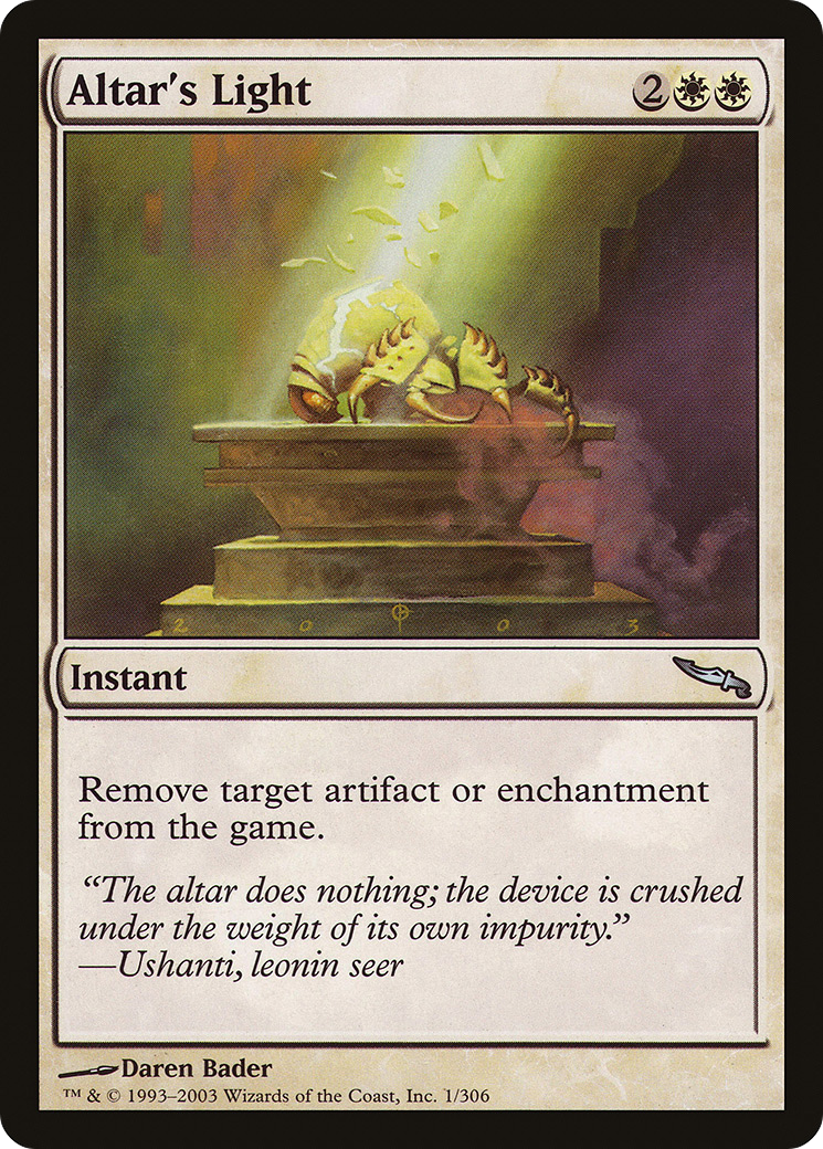 Altar's Light (MRD-001) [Mirrodin] Foil MTG Single Wizards of the Coast