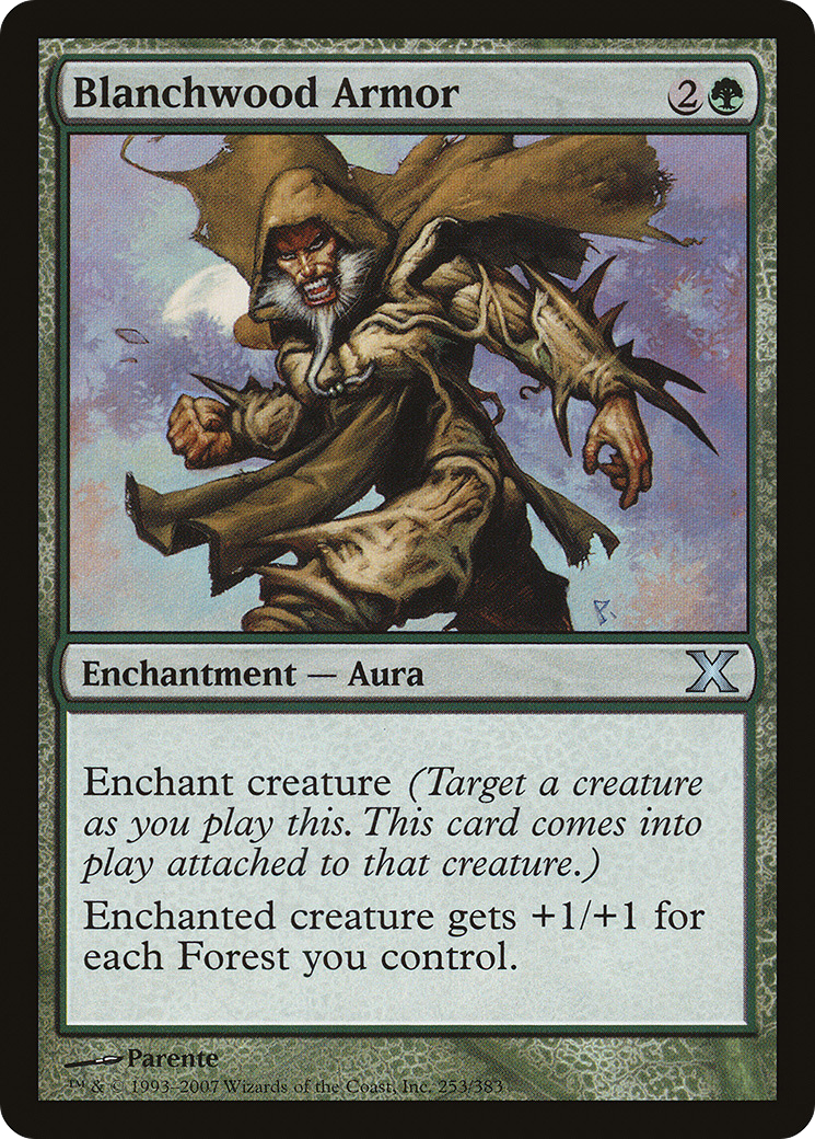 Blanchwood Armor (10E-253) [Tenth Edition] MTG Single Wizards of the Coast