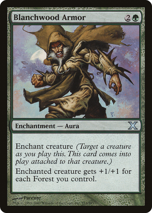Blanchwood Armor (10E-253) [Tenth Edition] MTG Single Wizards of the Coast