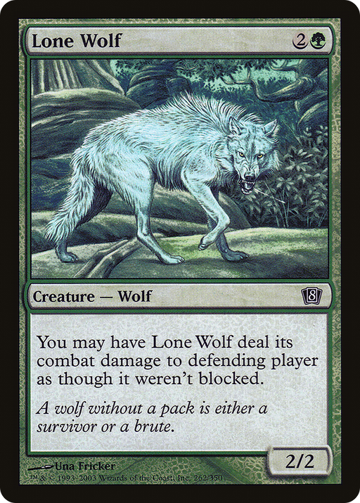 Lone Wolf (8ED-262) [8th Edition] Foil MTG Single Wizards of the Coast