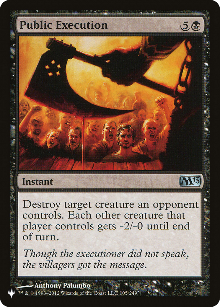 Public Execution (LIST-M13-105) [Mystery Booster] The List MTG Single Wizards of the Coast