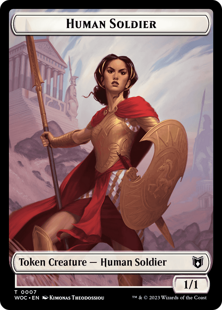 Human Soldier (TWOC-007) [Tokens] Wilds of Eldraine Commander Tokens MTG Single Wizards of the Coast