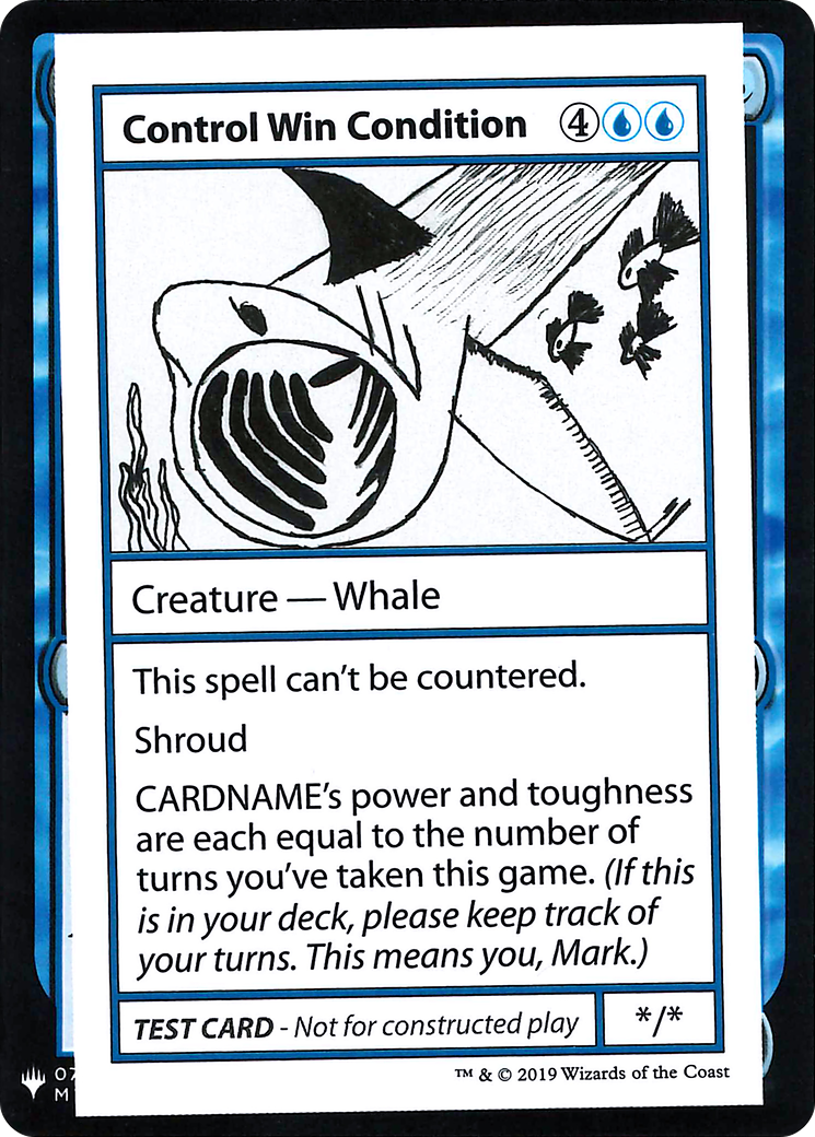 Control Win Condition (CMB1-) [Mystery Booster] Playtest Cards 2019 MTG Single Wizards of the Coast