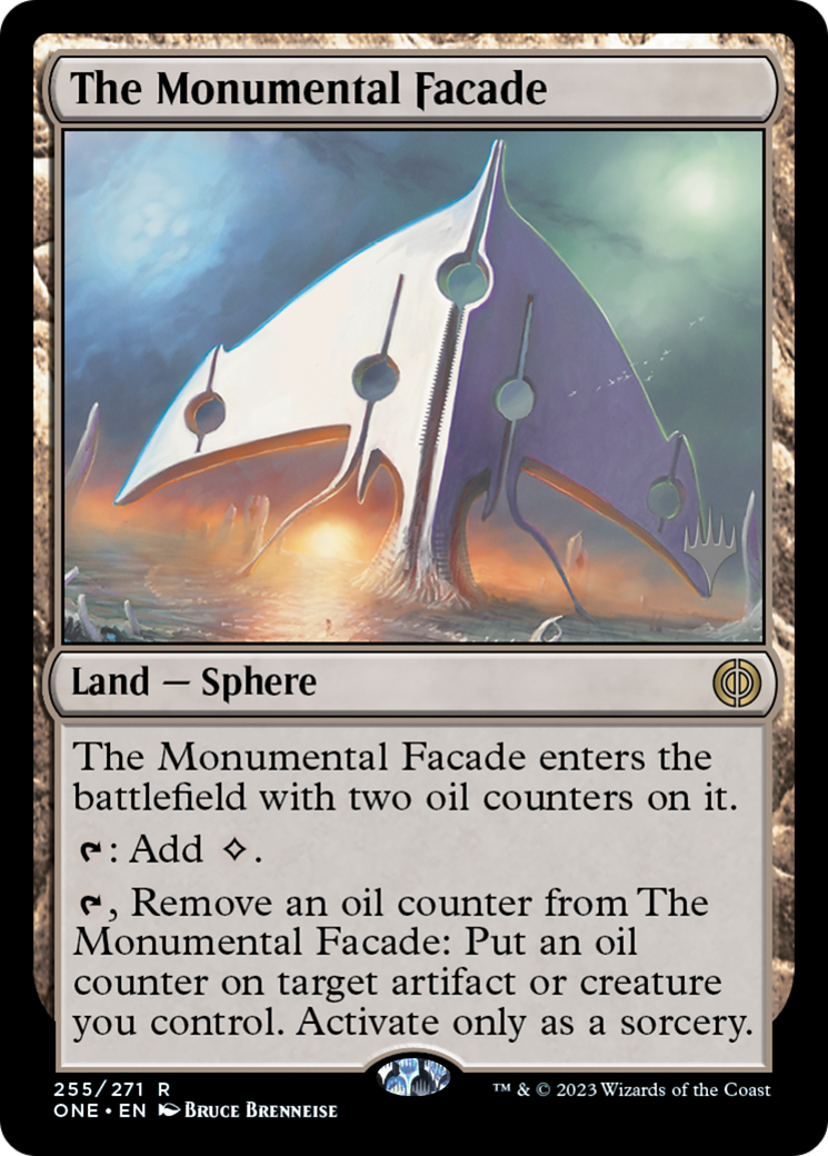 The Monumental Facade (PPONE-255P) [Phyrexia: All Will Be One Promos] MTG Single Wizards of the Coast