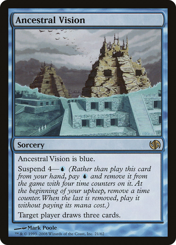 Ancestral Vision (DD2-021) [Misc] Duel Decks: Jace vs. Chandra MTG Single Wizards of the Coast