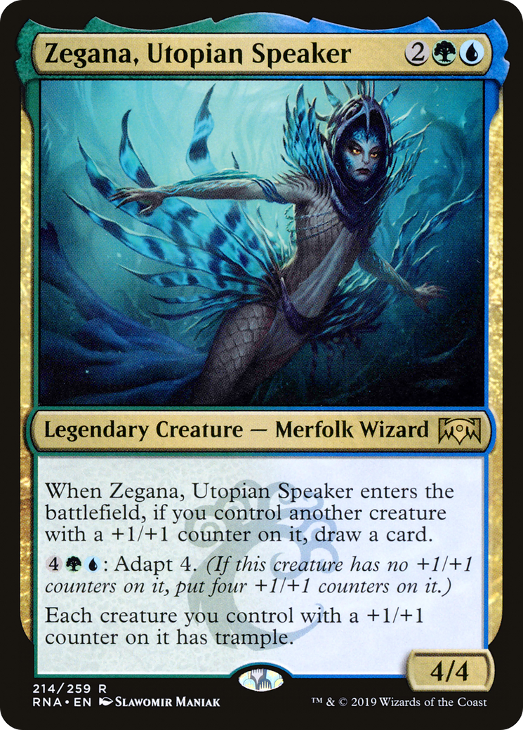 Zegana, Utopian Speaker (RNA-214) [Ravnica Allegiance] MTG Single Wizards of the Coast