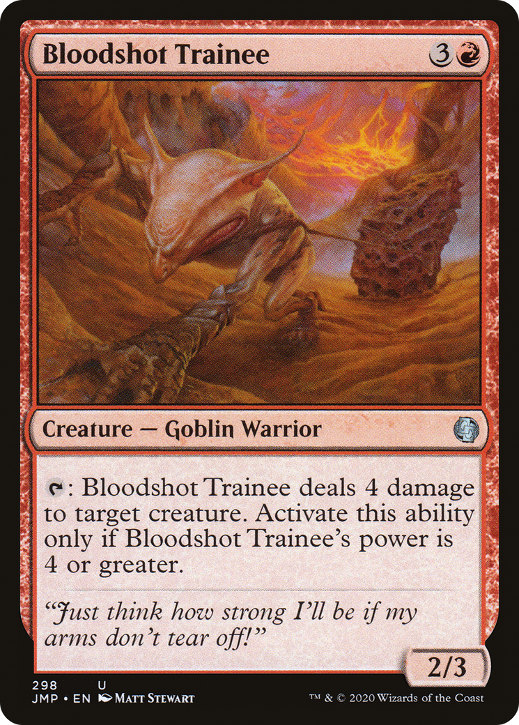 Bloodshot Trainee (JMP-298) [Jumpstart] MTG Single Wizards of the Coast