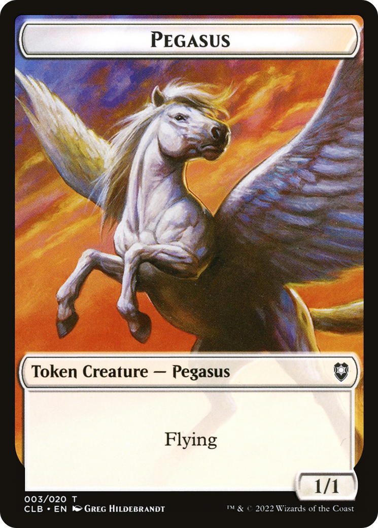 Pegasus (CLB-003) [Tokens] Battle for Baldur's Gate Tokens MTG Single Wizards of the Coast