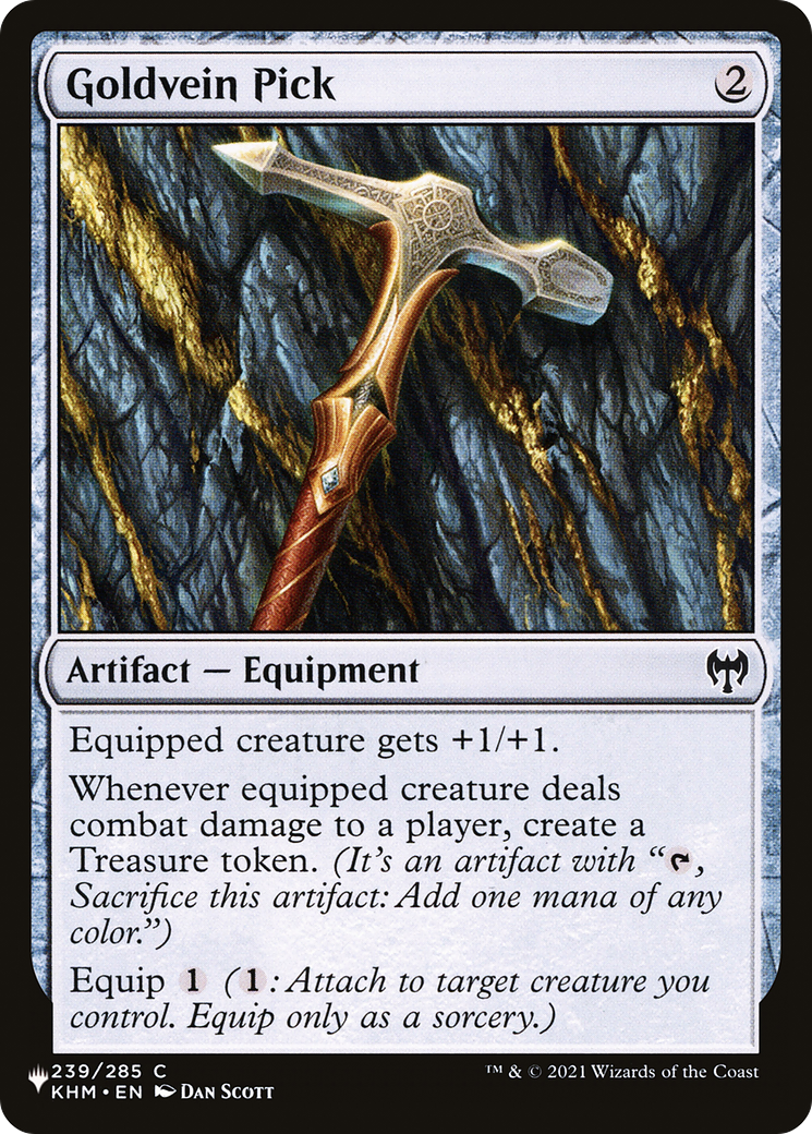 Goldvein Pick (LIST-KHM-239) [Mystery Booster] The List MTG Single Wizards of the Coast