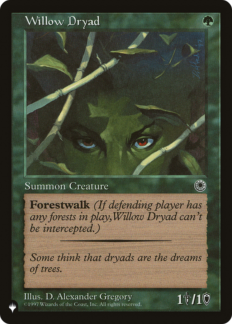 Willow Dryad (LIST-POR-193) [Mystery Booster] The List MTG Single Wizards of the Coast