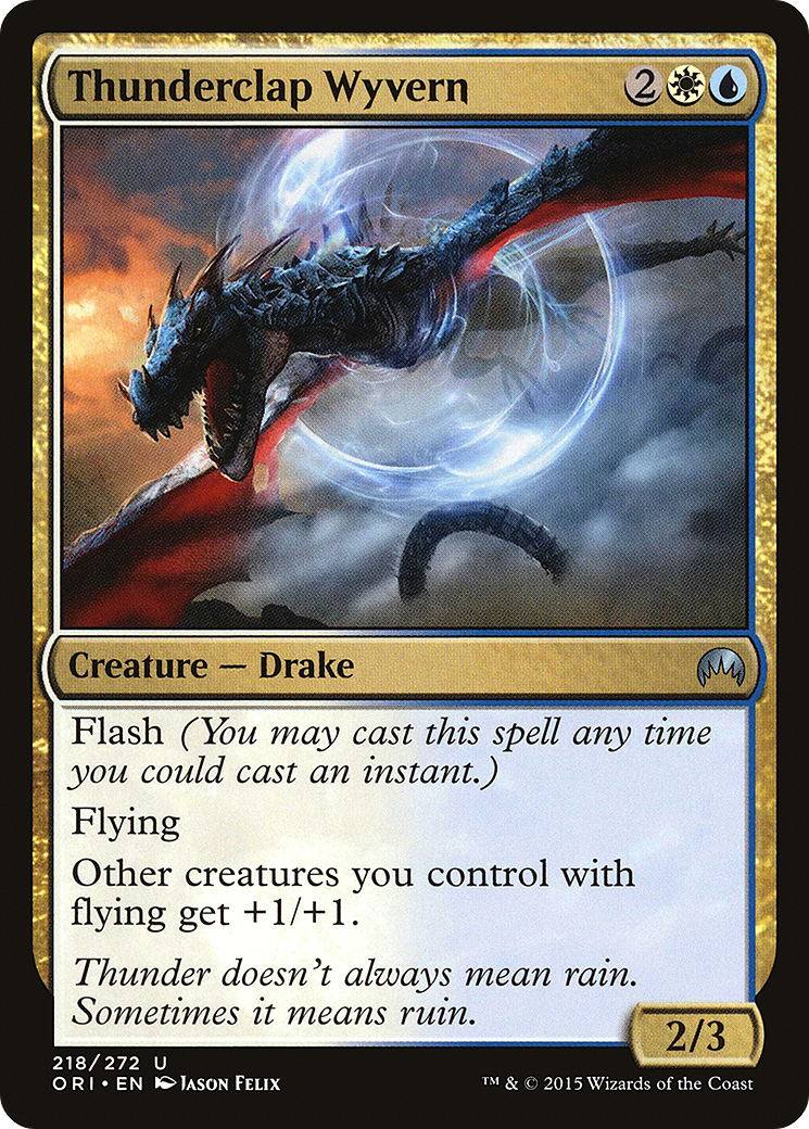 Thunderclap Wyvern (ORI-218) [Magic Origins] MTG Single Wizards of the Coast