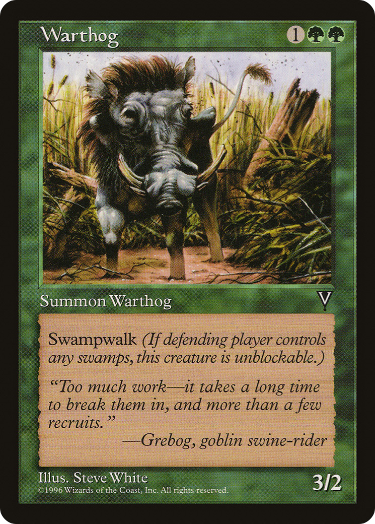 Warthog (VIS-) [Visions] MTG Single Wizards of the Coast
