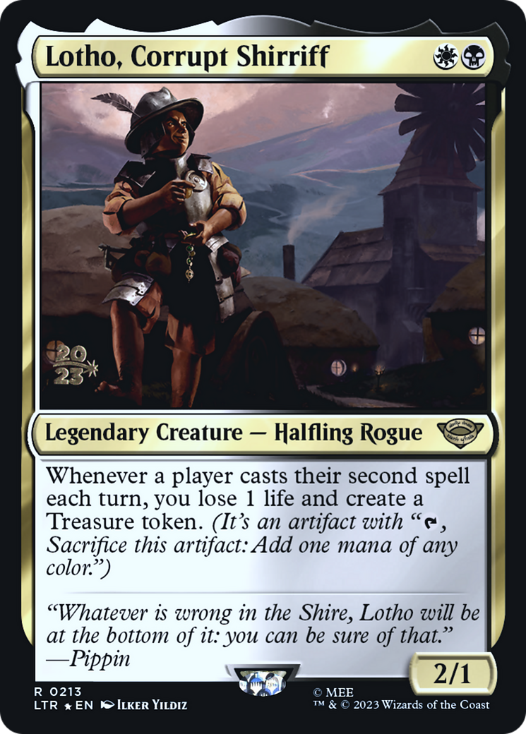 Lotho, Corrupt Shirriff (PRE-213) [Tales of Middle-earth Promos] Foil MTG Single Wizards of the Coast