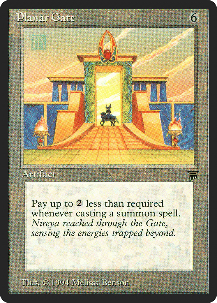 Planar Gate (LEG-290) [Oldschool] Legends MTG Single Wizards of the Coast