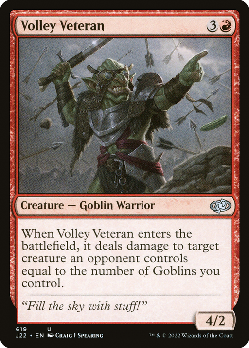 Volley Veteran (J22-619) [Jumpstart 2022] MTG Single Wizards of the Coast