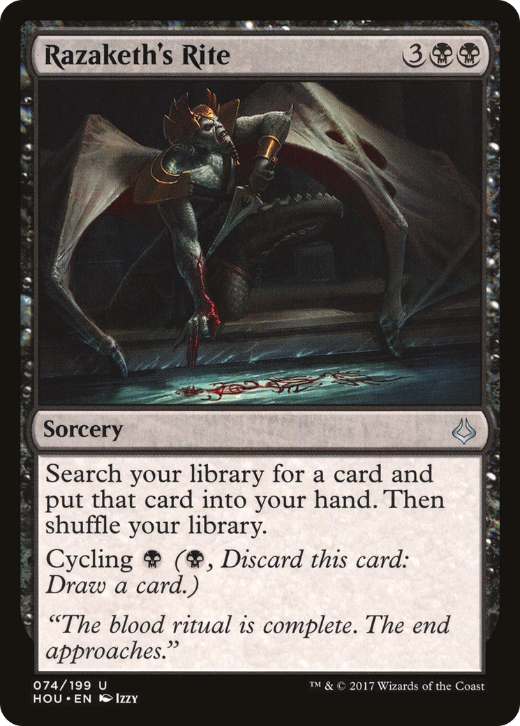 Razaketh's Rite (HOU-074) [Hour of Devastation] Foil MTG Single Wizards of the Coast